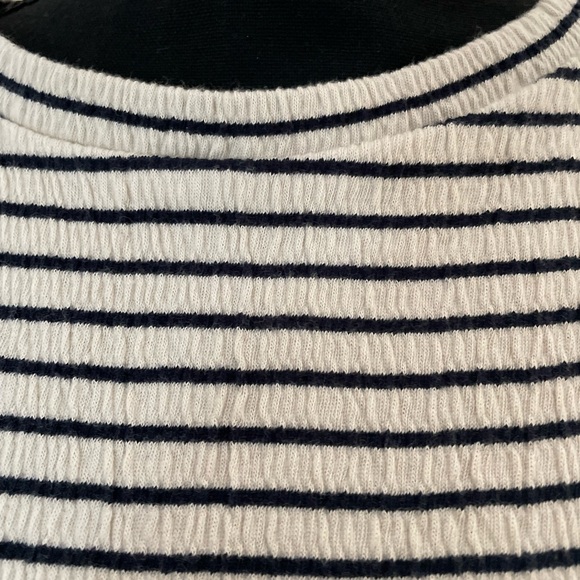 Loft dress size small petite   navy/cream,pockets - Picture 4 of 6